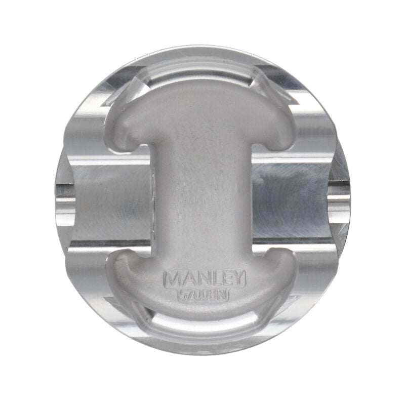Manley 2018+ Ford Coyote 5.0L 6.75cc Dish 3.700in Bore 12:1 CR 22mm Pin Platinum Ext Duty Piston