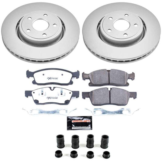 Power Stop 12-20 Dodge Durango Front Z36 Coated Truck & Tow Brake Kit