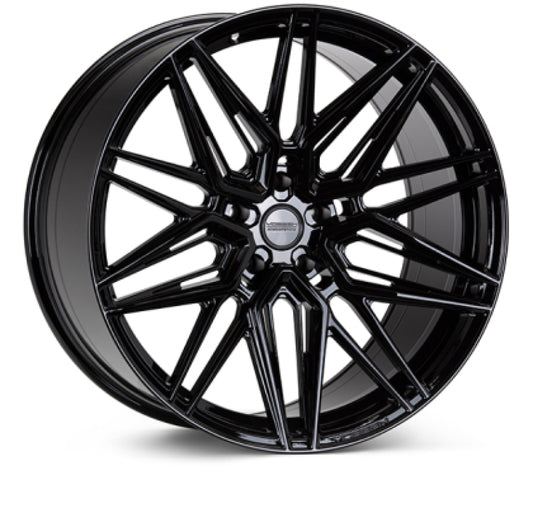 Vossen HF7 - 22x10 - ET36 - 5x112 - 66.56 - FLAT - GB - Gloss Black Wheel