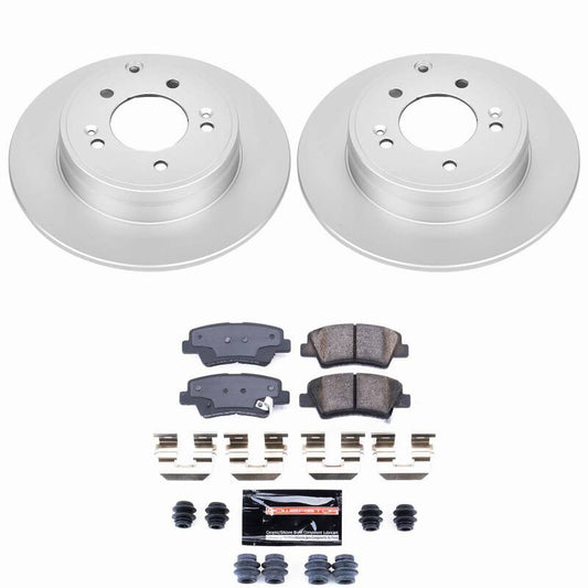 Power Stop 09-11 Hyundai Azera Rear Z23 Coated Brake Kit
