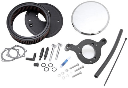 K&N Street Round Metal Intake System - Harley-Davidson - Red Filter 6-8 Size 2.4in In Dia 2.5in H