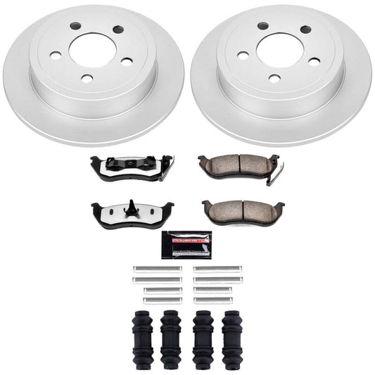 Power Stop 03-07 Jeep Liberty Rear Z36 Coated Truck & Tow Brake Kit