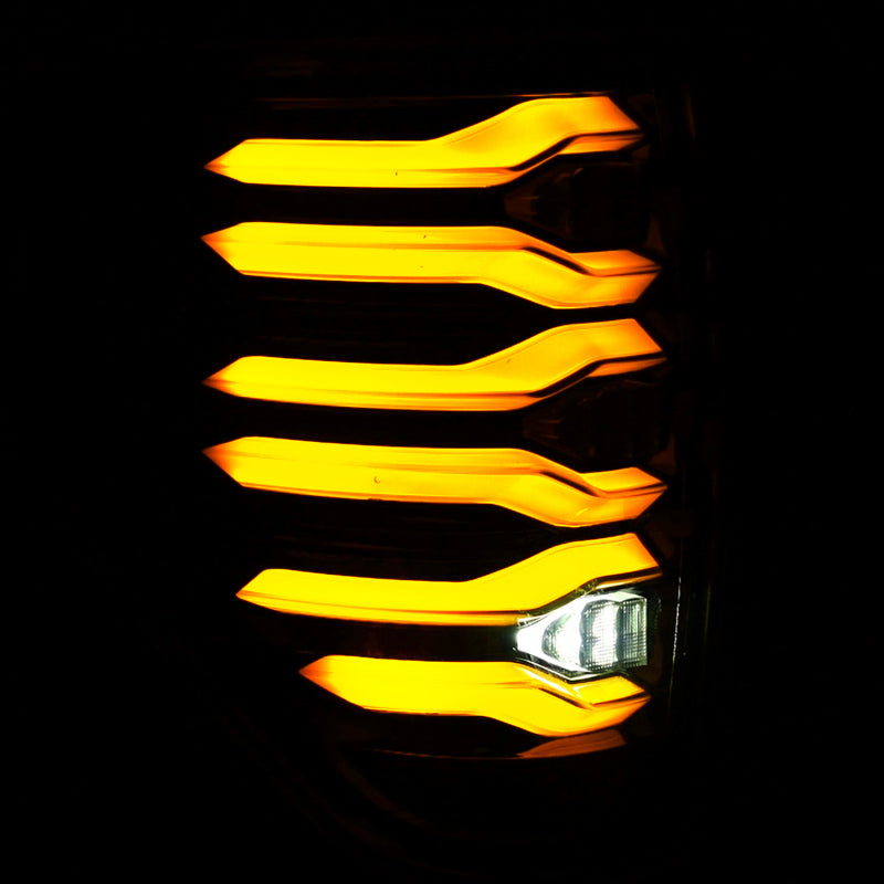 AlphaRex 09-14 Ford F150 LUXX LED Taillights - AlphaBlack Housing