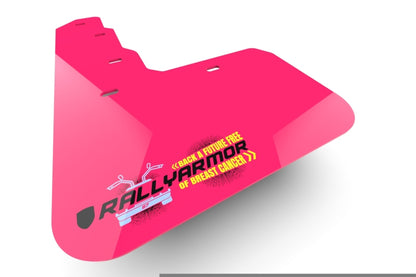Rally Armor 21-26 Tesla Model S &amp; S Plaid Pink UR Mud Flap BCE Logo