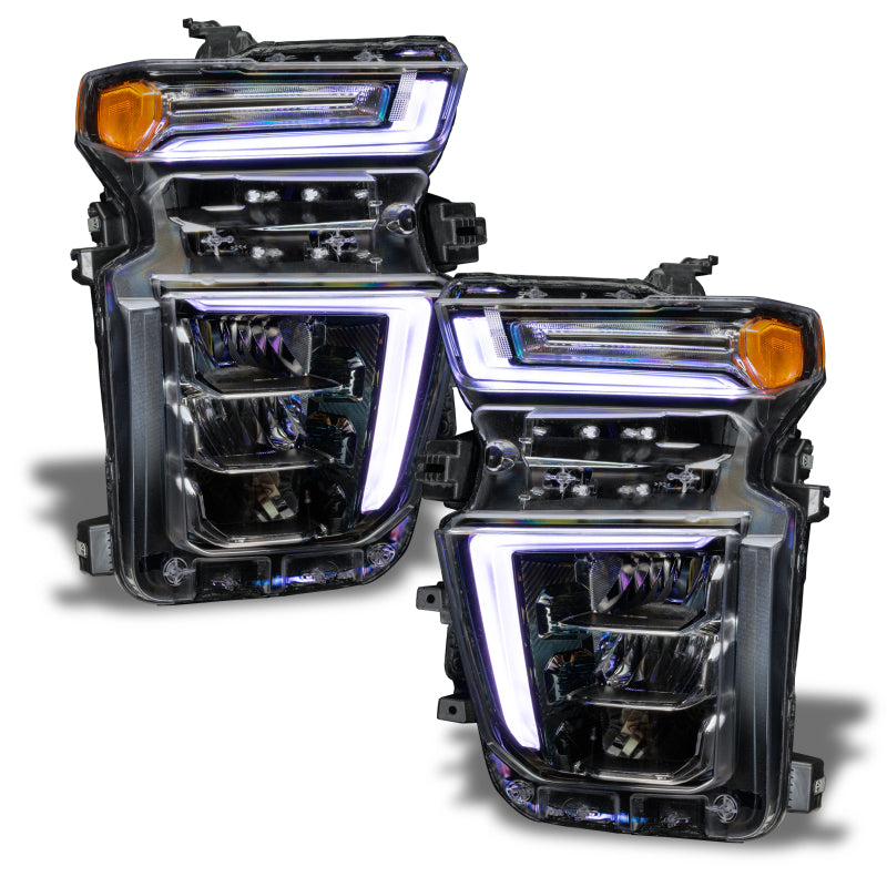 Oracle 2021 Chevy Silverado HD 2500/3500 RGB+W Headlight DRL Upgrade Kit ColorSHIFT 2