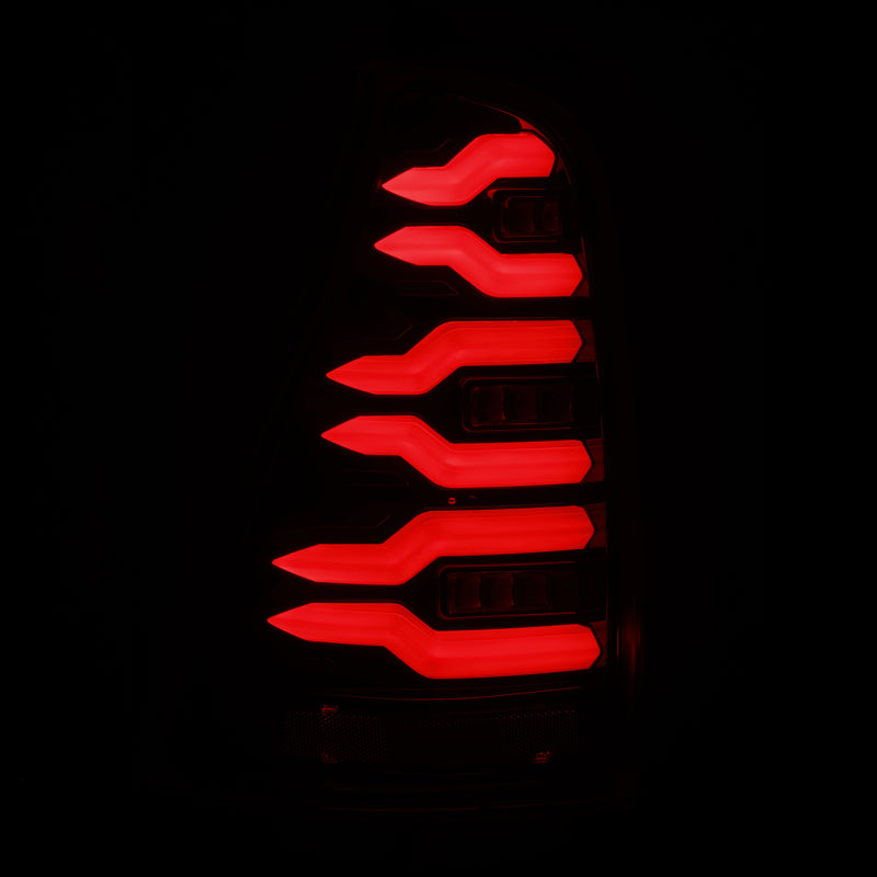 AlphaRex 03-09 Toyota 4Runner LUXX-Series LED Tail Lights- Black