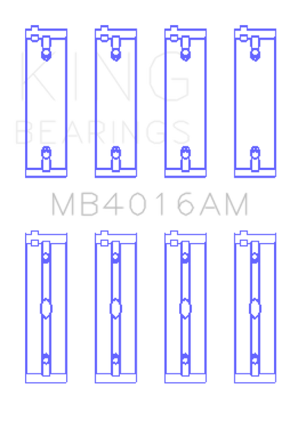 King Engine Bearings Mitsubishi 181CI 3.0L 6G72 V6 (Size +0.25) Main Bearing Set