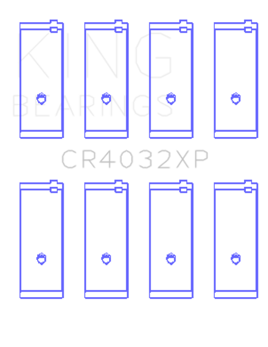 King Engine Bearings Toyota 4Age/4Agze/16V 1.6L (Size +0.50mm) Connecting Rod Bearing Set