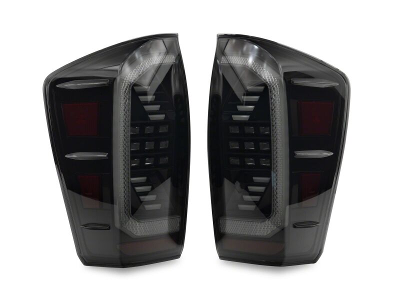 Raxiom 16-23 Toyota Tacoma LED Tail Lights- Black Housing- Clear Lens