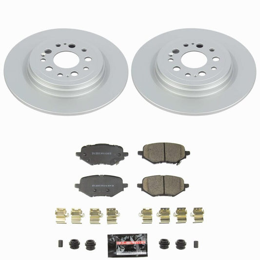 Power Stop 17-21 Honda Clarity Rear Z23 Coated Brake Kit