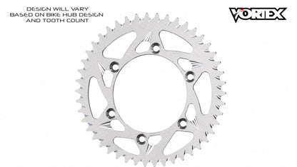 Vortex Racing 43 Tooth 520 Rear Sprocket - Silver