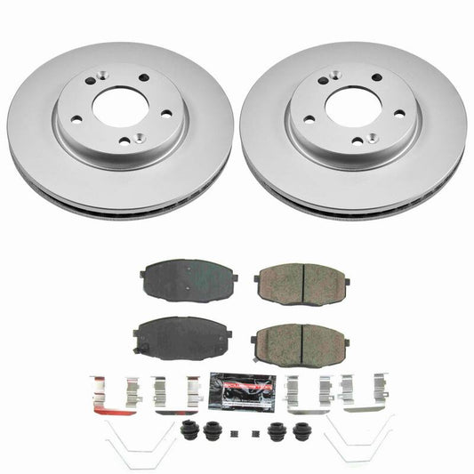 Power Stop 18-23 Hyundai Kona Front Z23 Coated Brake Kit