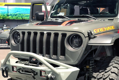 Oracle Oculus Bi-LED Projector Headlights for Jeep JL/Gladiator JT - Matte Blk - 5500K