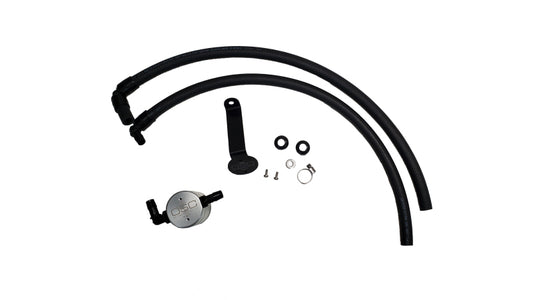 J&L 22-25 Toyota Tundra, 23-25 Sequoia 3.5L Turbo Oil Separator 3.0 Driver Side - Clear Anodized