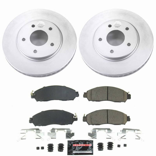 Power Stop 18-25 Nissan LEAF Front Z23 Coated Brake Kit