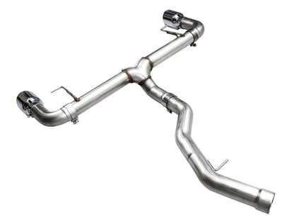 AWE Tuning 19-23 BMW 330i / 21-23 BMW 430i Base G2X Track Edition Axle-Back Exhaust - Chrome Silver