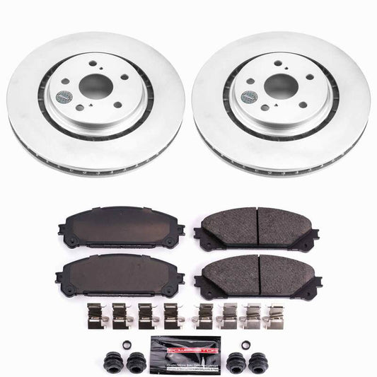 Power Stop 22-24 Lexus NX350 Front Z23 Coated Brake Kit