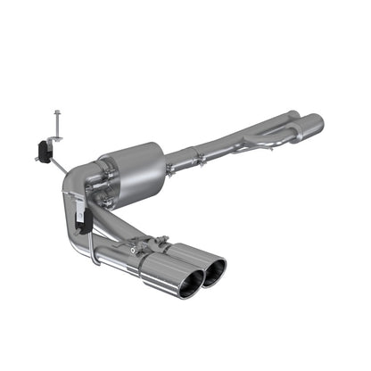 MBRP 2019+ Chevrolet Silverado 1500 4.5L/5.3L Pre-Axle Dual Side Exit w/ 4in OD Tip - AL