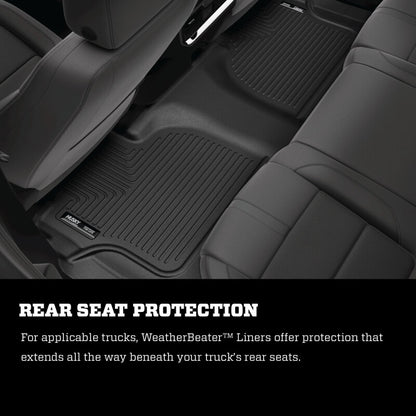 Husky Liners 2024 Toyota Land Cruiser WeatherBeater Black Front Floor Liners