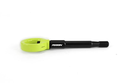 PERRIN 08-14 Subaru WRX/STI (Hatchback) Tow Hook Kit (Rear) - Neon Yellow