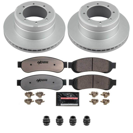 Power Stop 05-10 Ford F-350 Super Duty Rear Z36 Coated Truck & Tow Brake Kit