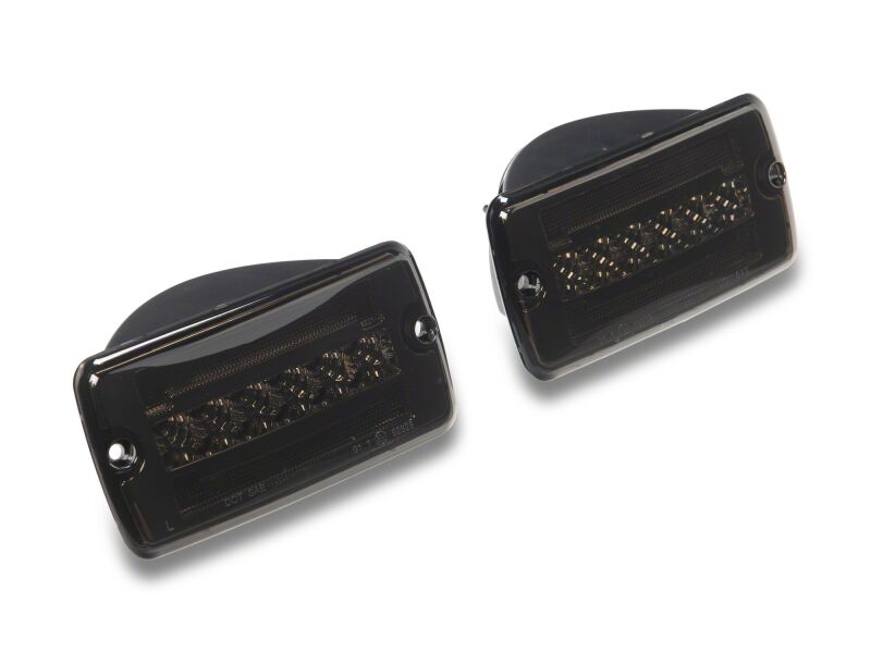 Raxiom 97-06 Jeep Wrangler TJ Axial Series LED Sequential Cornering Lights- Smoked