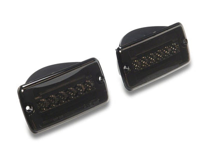 Raxiom 97-06 Jeep Wrangler TJ Axial Series LED Sequential Cornering Lights- Smoked