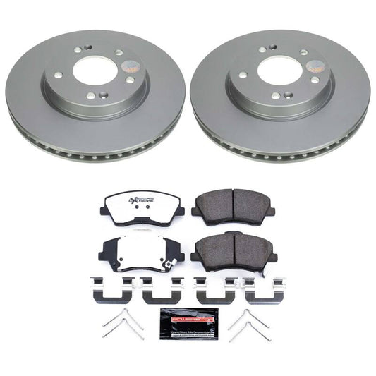 Power Stop 23-24 Kia Niro Front Z36 Coated Truck & Tow Brake Kit