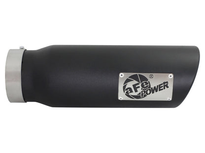 aFe Diesel Exhaust Tip Bolt On Black 4in Inlet x 5in Outlet x 15in