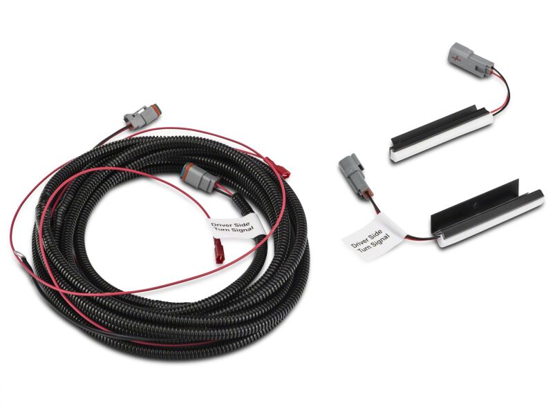 Raxiom 15-17 Ford Mustang GT Axial Series Hood Mount LED Turn Signal Kit- Red