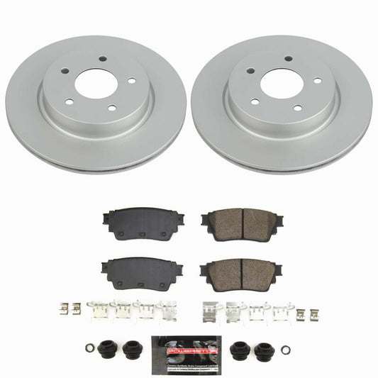 Power Stop 21-25 Nissan Rogue Rear Z23 Coated Brake Kit