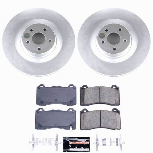 Power Stop 16-18 Ford Focus Front Z23 Coated Brake Kit