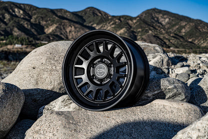 ICON Anza 17x8.5 5x5.5 0mm Offset 4.75in BS 108mm Hub Bore Satin Black Wheel