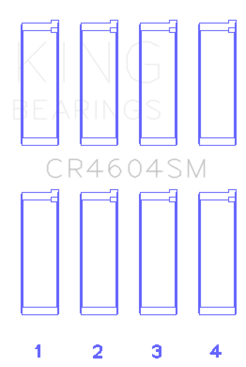 King Engine Bearings Ford 2.3L Duratec/Mazda L3-VDT MZR Turbo Con Rod Bearing Set