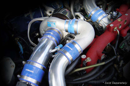 GReddy 80mm x 80mm Silicone Straight Hose - Blue