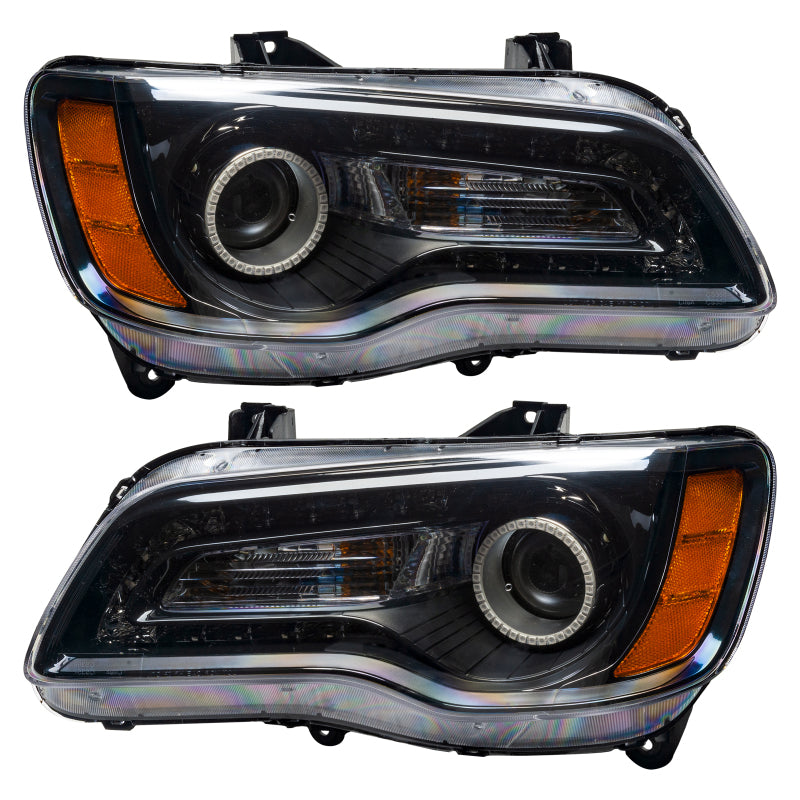Oracle 11-14 Chrysler 300C SMD HL - Black - NON HID - Orange