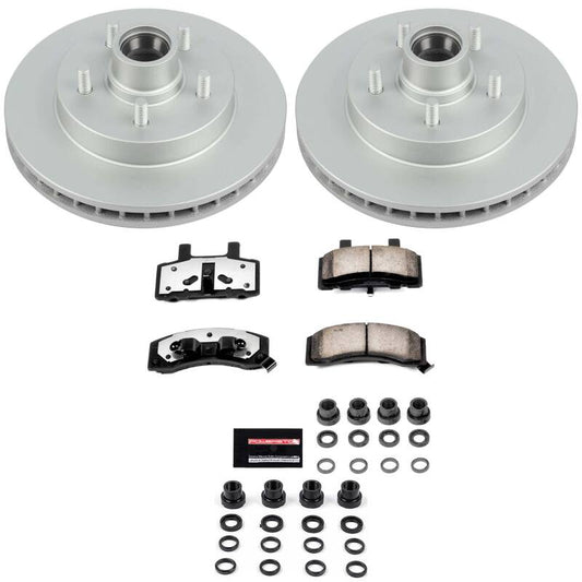 Power Stop 98-00 Chevrolet Tahoe Front Z36 Coated Truck & Tow Brake Kit