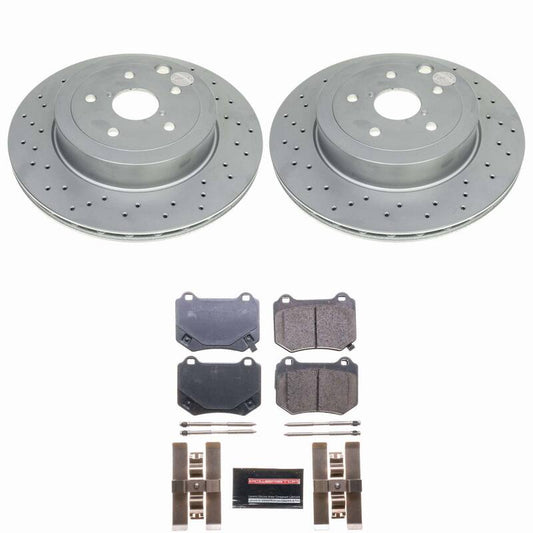 Power Stop 2024 Subaru WRX Rear Z23 Coated Brake Kit