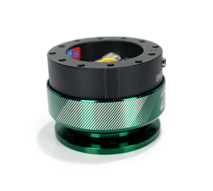 NRG Quick Release Gen 2.0 -  20 Year Anniversary Black Body / Emerald Ring