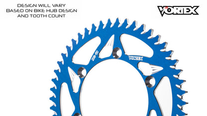 Vortex Racing 53 Tooth 520 Rear Sprocket - Blue