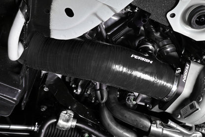 PERRIN 22-26 Subaru WRX / 20-25 LGT & OBXT Turbo Inlet Hose w/Turbo Adapter Flange (Long) - Black