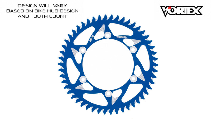 Vortex Racing 52 Tooth 520 Rear Sprocket - Blue