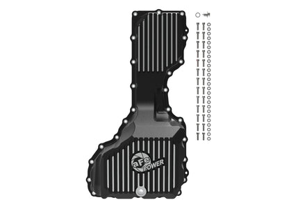 aFe 20-25 GM Diesel V8-6.6L L5P Engine Oil Pan w/ Machined Fins