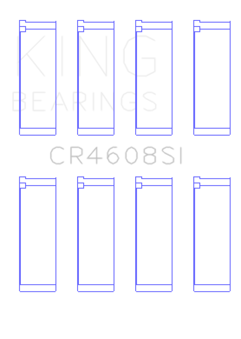 King Engine Bearings Toyota 2ZZ-GE (Size .025) Connecting Rod Bearing Set (Set of 4)