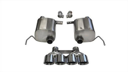 Corsa 2014-2019 Corvette C7 Coupe 6.2L V8 AT/MT 2.75in Valve-Back Dual Rear Exit Polished Xtreme Exh