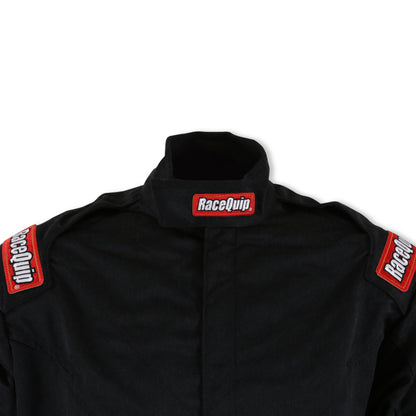 RaceQuip Black Chevron-5 Jacket SFI-5 - Medium