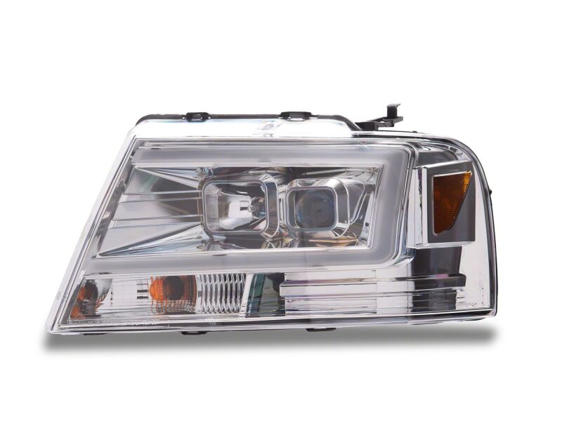 Raxiom 04-08 Ford F-150 Axial Series Projector Headlights- Chrome Housing- Clear Lens
