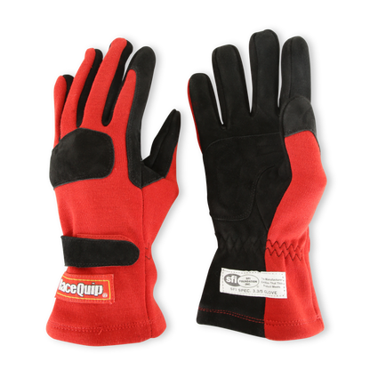 RaceQuip Red 2-Layer SFI-5 Glove - Medium