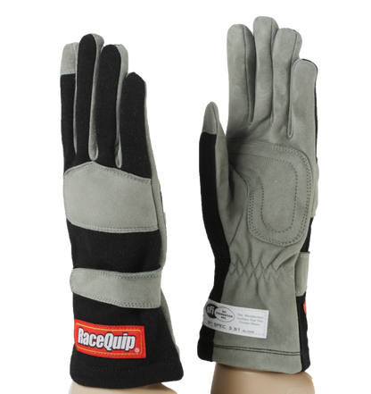 RaceQuip Black 1-Layer SFI-1 Glove - Small