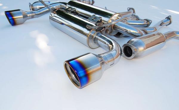 Invidia 03-08 Infiniti G35 Coupe Gemini Rolled Titanium Tip Cat-back Exhaust